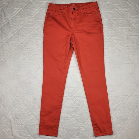St Johns Bay Skinny‎ Leg red jeans size 8 - Picture 1 of 5
